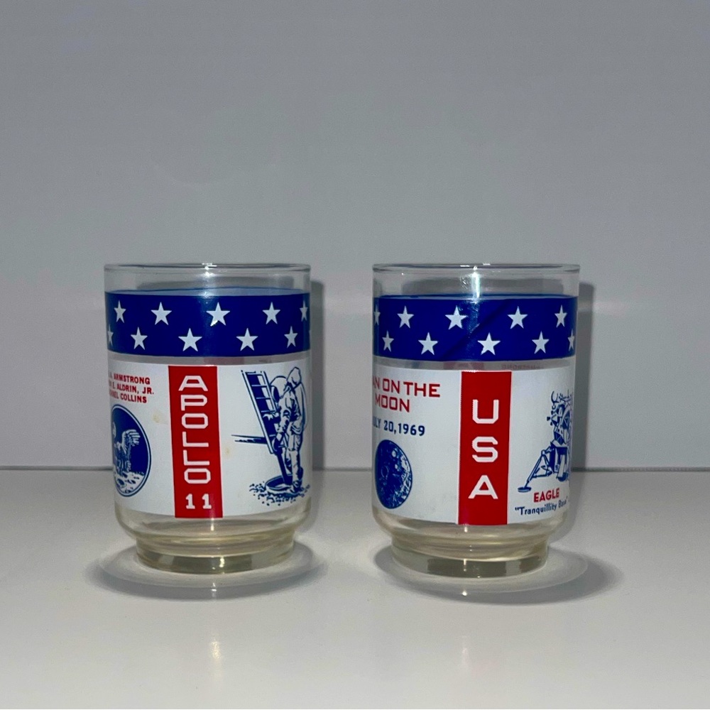 APOLLO Moon Landing Glass Set